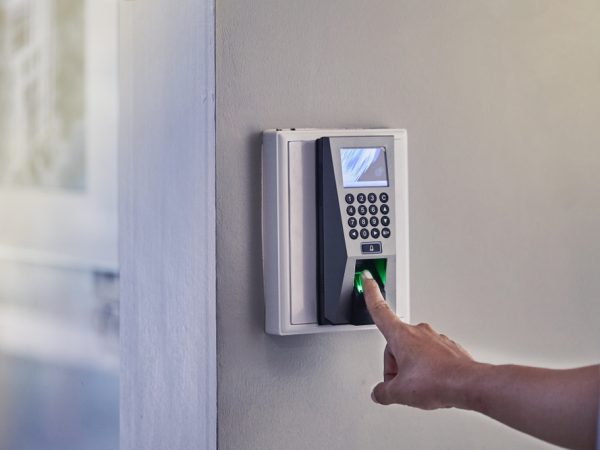 Yong,Man,Push,Finger,Down,On,The,Electronic,Control,Machine