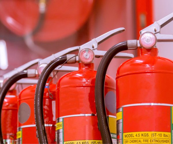 Red,Tank,Of,Fire,Extinguisher,Overview,Of,A,Powerful,Industrial